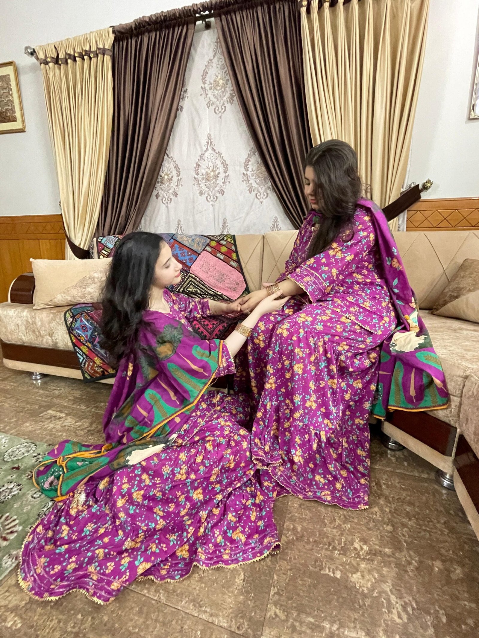 Elegance Redefined: The Beautifully Printed Gharara - Image 2