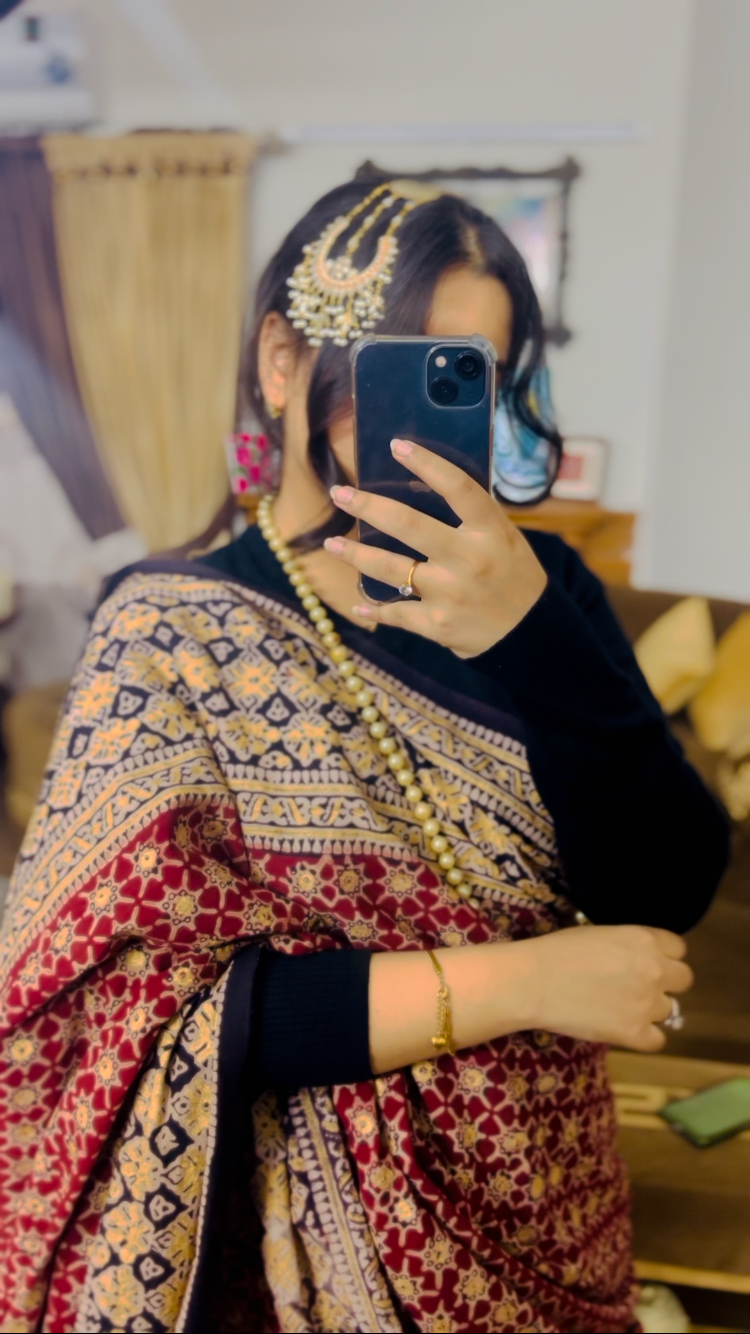 The Elegance of Premium Block Printed Saari