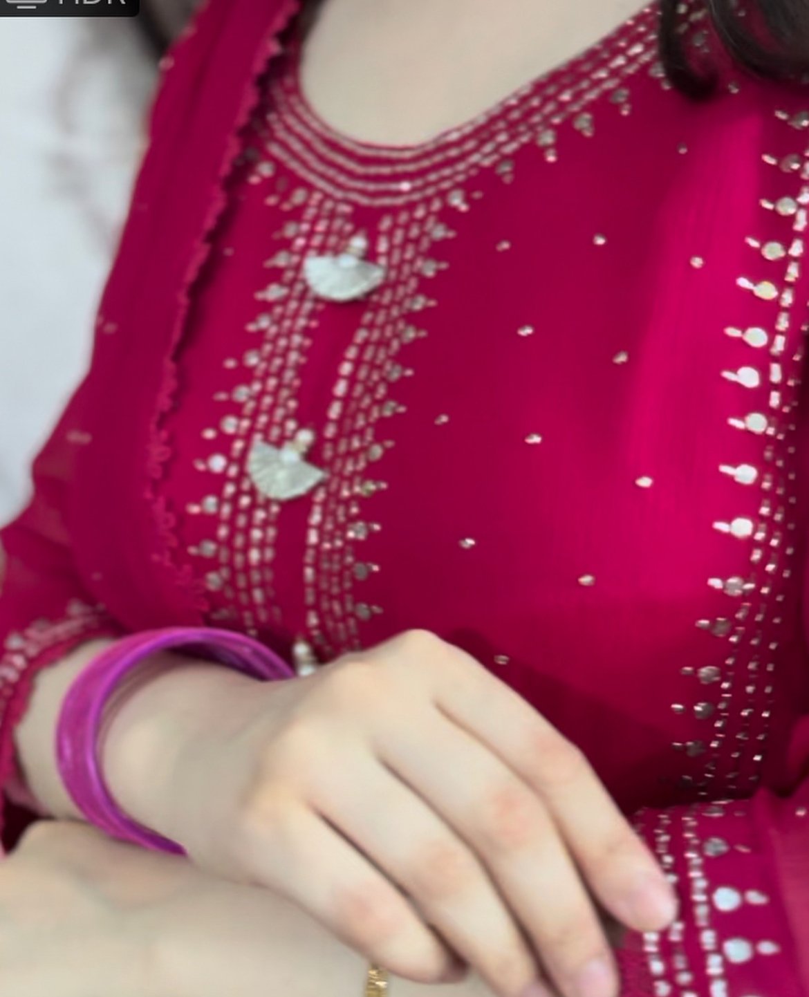 Elegant Gharara with Mukaish Work - Image 2