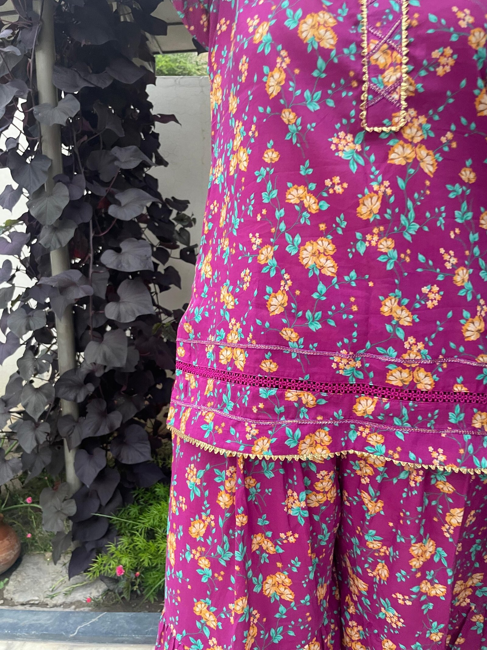 Elegance Redefined: The Beautifully Printed Gharara - Image 3