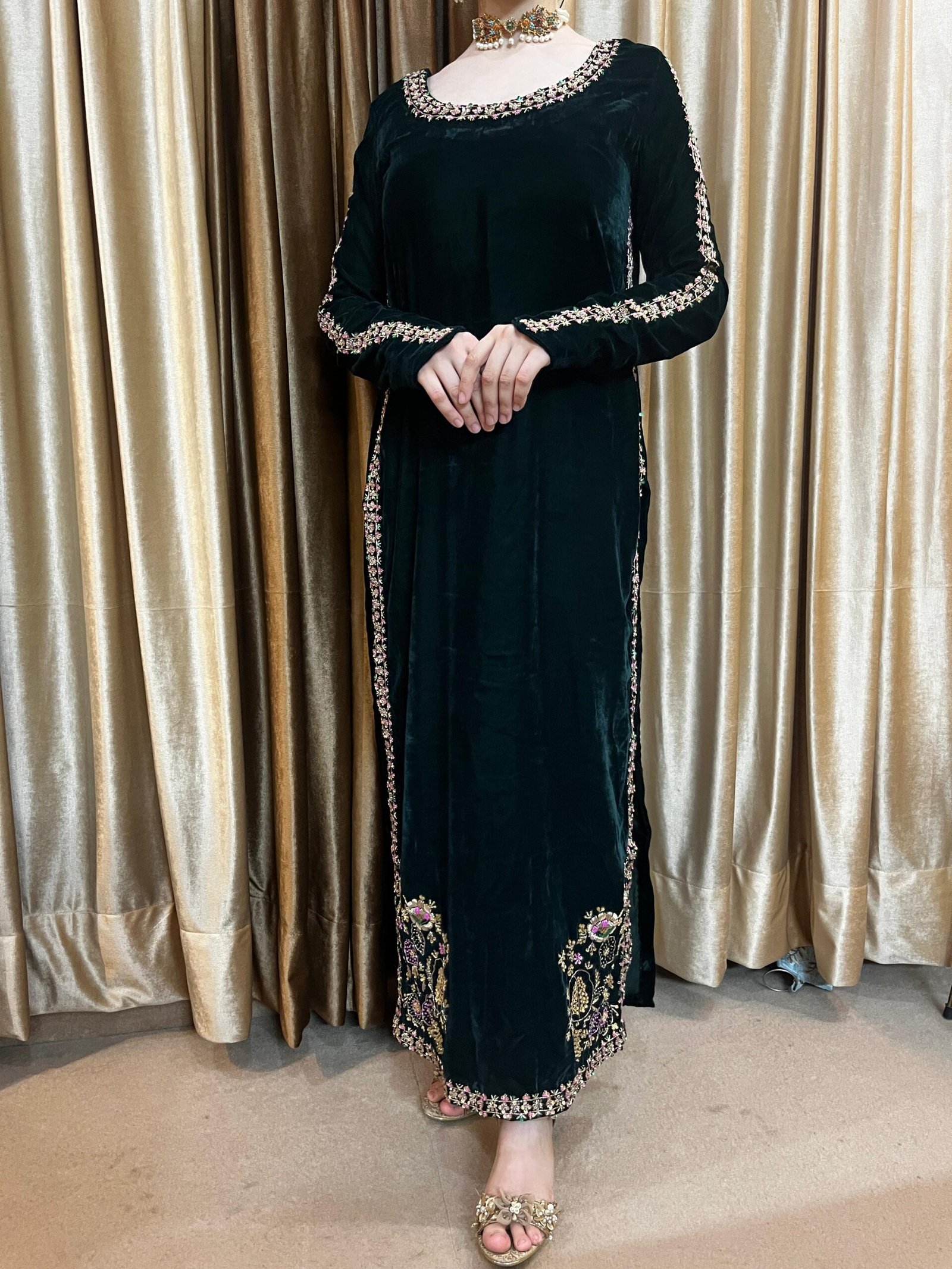 Velvet Luxury Pret: The Ultimate Embellished Shirt - Image 6